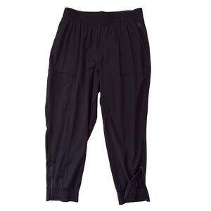 Calia Stretch Pants Size XL Black Pull On Jogger Style Zipper Hem Comfortable